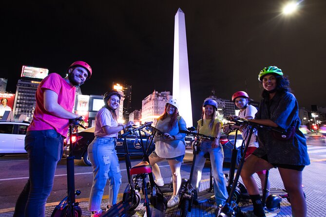 Buenos Aires Night Tour on Electric Scooter - Malvinas memorial, then Luna Park: symbolism and spectacle