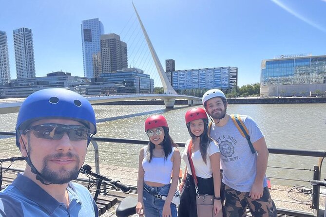 Tour Buenos Aires in one day on Electric Scooters - UBA Derecho, Floralis Generica, Recoleta Cemetery, and Pilar Basilica